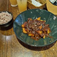 Masak Merah Hericium Mushroom & Tempeh at Pinxin Vegan Cuisine - 品馨蔬食 in Penang