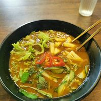 Laksa soup at Pinxin Vegan Cuisine - 品馨蔬食 in Penang