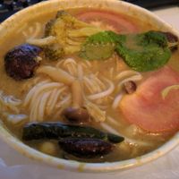 Green TomYum Noodle - RM17
Creamy and fragrant TomYum. The noodles have a nice bite to it, and have a good amount of toppings. Portion is pretty big.  at Pinxin Vegan Cuisine - 品馨蔬食 in Penang