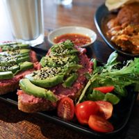 Avocado Beet Sourdough Toast at Pinxin Vegan Cuisine - 品馨蔬食 in Penang