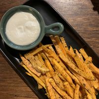 sweet potato fries w/ vegan mayo at Pinxin Vegan Cuisine - 品馨蔬食 in Penang