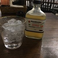 locally made kombucha in a flask! at Pinxin Vegan Cuisine - 品馨蔬食 in Penang