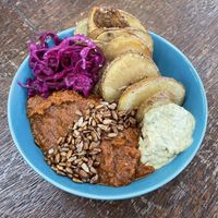 Falafel bolognese   at Smorl's in Brighton