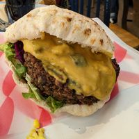 Pitta patty pocket at Smorl's in Brighton