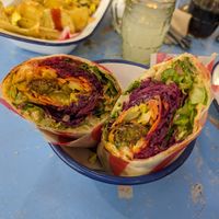 Falafel wrap at Smorl's in Brighton