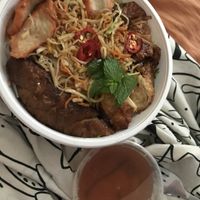 Noodle combination vegan   at Cafe O Mai in Annerley