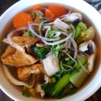 vegan pho at Cafe O Mai in Annerley
