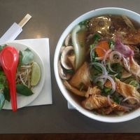 vegan pho at Cafe O Mai in Annerley