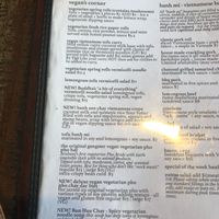 Vegan corner at Cafe O Mai in Annerley