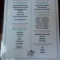 Drinks Menu at Cat House Chiang Mai - Cat Shack in Chiang Mai