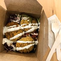 Falafel salad  at Green Bear Coffee - Peytral in Marseille