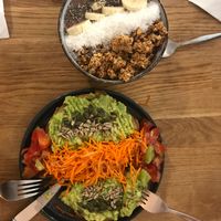 Avocado toss & açaí bowl! Delicious  at Cactus General Store in Bordeaux