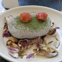 Artichoke cream and watermelon at ONA in Ares