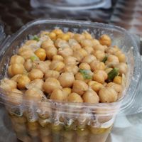 Cold marinated chickpea salad at Greens and Grains in Galloway