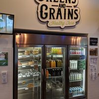 Grab and go case at Greens and Grains in Galloway