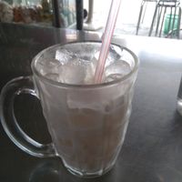 Soy milk with lots of ice at Tinh Duyen in Long Xuyen