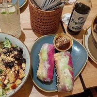 Nam Dau Phu (Nudelbowl), Sommerrollen mit Tofu, Pho Tofu Deluxe at An o Ban in Mainz