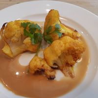 Menu of the day / Starter / Roasted cauliflower at Le Pain Quotidien - Velazquez in Madrid