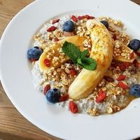 Detox Banana Split at Le Pain Quotidien - Gran Via in Madrid