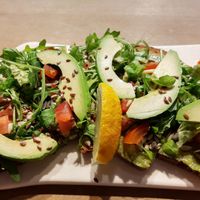 Avocado tartine (on bread) at Le Pain Quotidien - Helvetique in Geneva