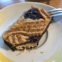 marzipan-cherry slice (veeery yummy) at Basic - Ludwigstr in Augsburg