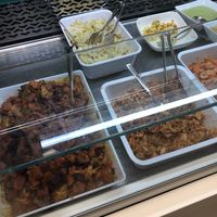 Food case.  at Veg Eat in Bergamo