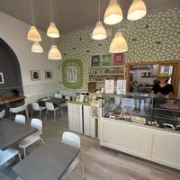 Owner was lovely & elegant   at Veg Eat in Bergamo