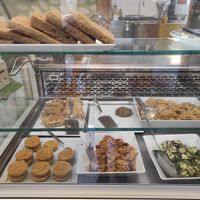 Buffet at Veg Eat in Bergamo