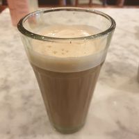 Oat milk chai at Dishoom in Edinburgh