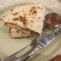Vegan sausage naan roll at Dishoom in Edinburgh
