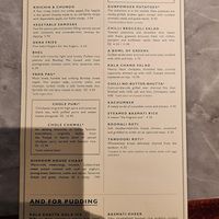 Vegan (non-breakfast) menu as of May 14, 2023 at Dishoom in Edinburgh