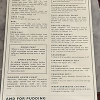 Special 100% vegan menu   at Dishoom in Edinburgh