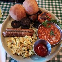 Vegan breakfast. at Dishoom in Edinburgh