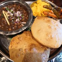 Chana puri at Dishoom in Edinburgh