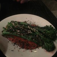 Grilled broccolini - spicy and delicious  at Asia in Oslo