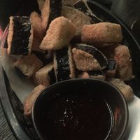 Deep fried aubergine with spicy dip - amazing at Asia in Oslo