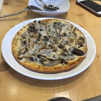 Mushroom pizza at Green Common - Harbour City in Kowloon