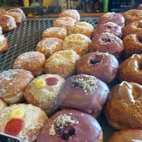 Offer filled and not filled. I dare you to try them all :) at The Rolling Donut - Bachelors Walk in Dublin