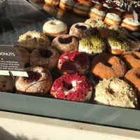 The vegan donut selection at The Rolling Donut - Bachelors Walk in Dublin