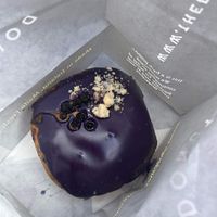 Vegan blueberry donut  at The Rolling Donut - Bachelors Walk in Dublin