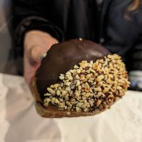 Ferrero rocher vegan doughnut at The Rolling Donut - Bachelors Walk in Dublin