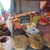 Vegan donuts at Rolling Donut at The Rolling Donut - Bachelors Walk in Dublin