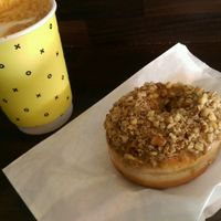 almond coffee donut! at The Rolling Donut - Bachelors Walk in Dublin