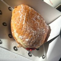 Traditional jam donut   at The Rolling Donut - Bachelors Walk in Dublin