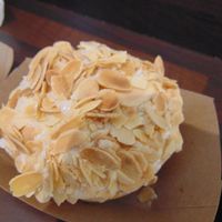 Vegan almond and vanilla at The Rolling Donut - Bachelors Walk in Dublin