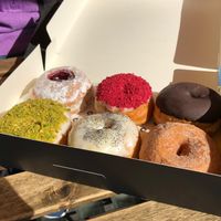 Some of the vegan options at The Rolling Donut - Bachelors Walk in Dublin