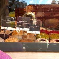 Clearly Labelled Vegan Options at The Rolling Donut - Bachelors Walk in Dublin