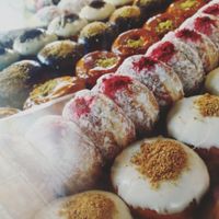 Pretty glass window.   at The Rolling Donut - Bachelors Walk in Dublin