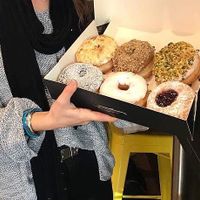 6 vegan donuts!  at The Rolling Donut - Bachelors Walk in Dublin