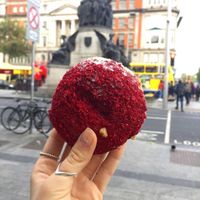 Raspberry and vanilla glaze at The Rolling Donut - Bachelors Walk in Dublin